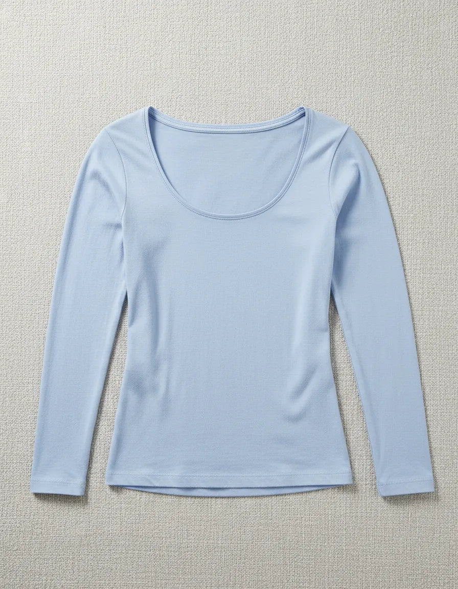 Remera Basica Manga Larga Morley Viscosa