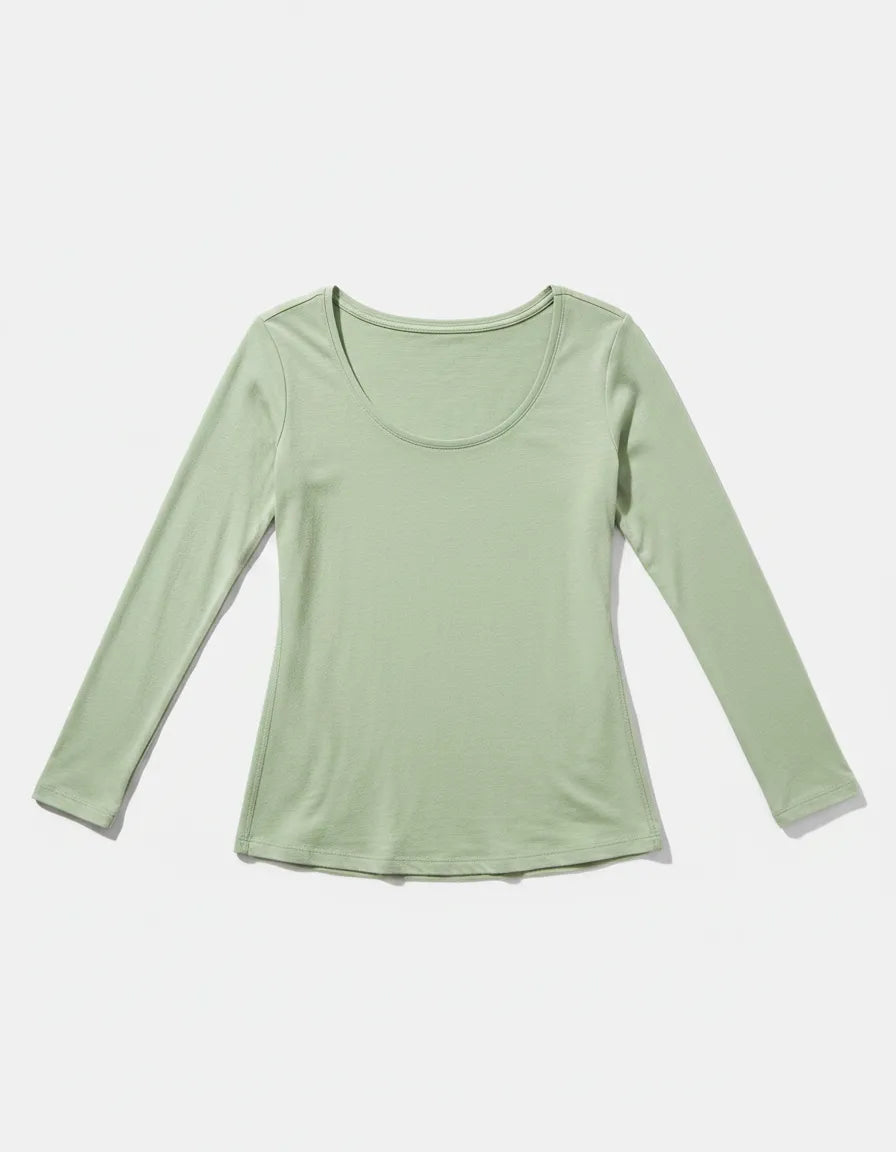 Remera Basica Manga Larga Morley Viscosa
