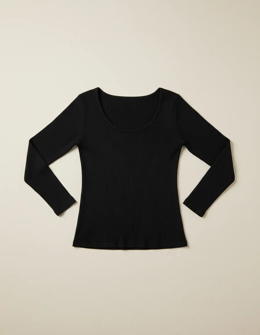 Remera Basica Manga Larga Morley Viscosa