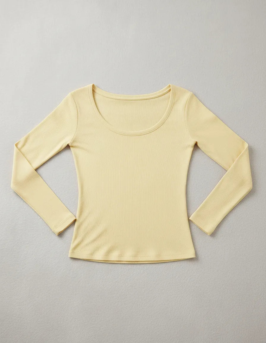 Remera Basica Manga Larga Morley Viscosa